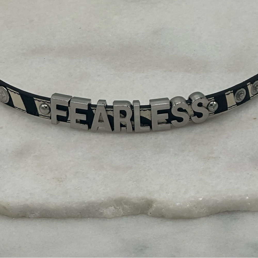 ✔️ FEARLESS zebra pattern Leather Bracelet by BCBGeneration
